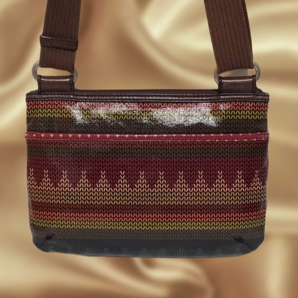 Fossil Key-Per Boho Crossbody/Shoulder Bag, Brown… - image 2